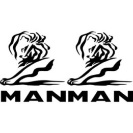 2x Man Logo Sticker Decal Decal Stickers - DecalsHouse