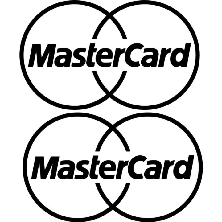 2x Mastercard Logo Sticker Decal Decal Stickers - DecalsHouse