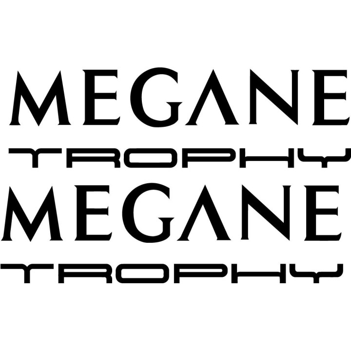 2x Megane Trophy Logo Sticker Decal Decal Stickers - DecalsHouse