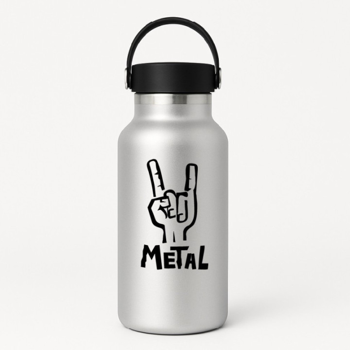 2x Metal Logo Sticker Decal Decal Stickers - DecalsHouse