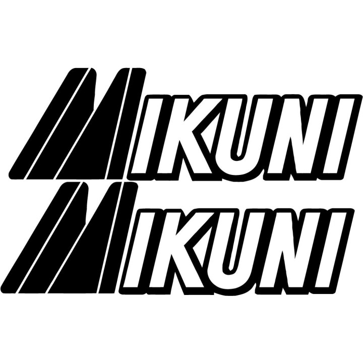 2x Mikuni Logo V1 Racing Sticker Decal Decal Stickers - DecalsHouse
