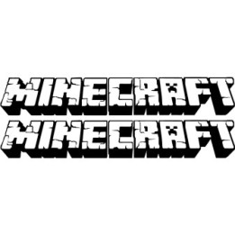 Minecraft Logo Stickers – Gaming Decals (2-Pack)