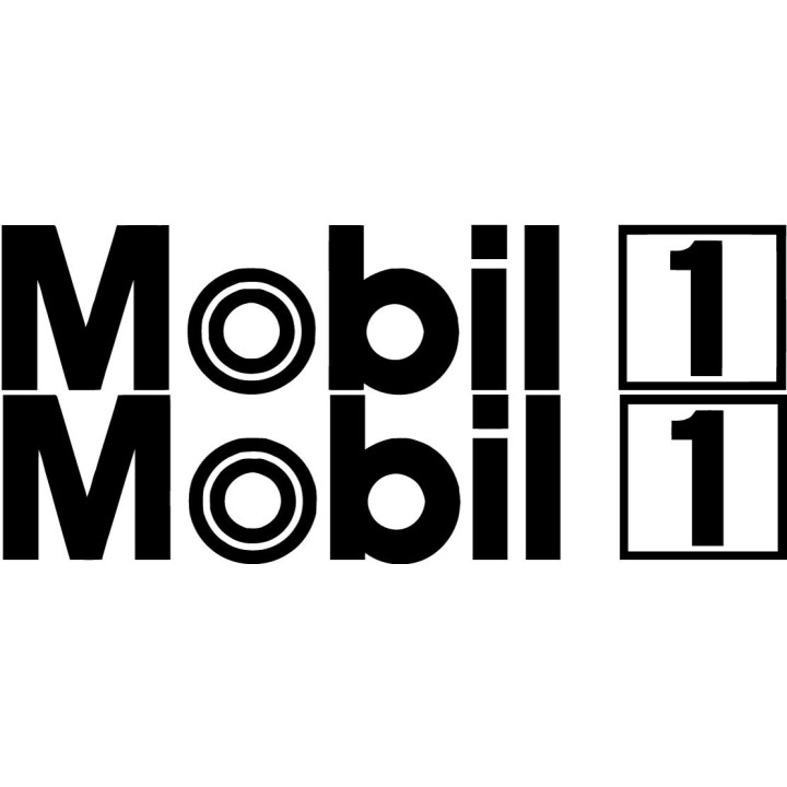 2x Mobil Logo V2 Racing Sticker Decal Decal Stickers - DecalsHouse