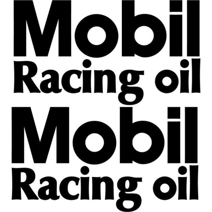 2x Mobil Logo V3 Racing Sticker Decal Decal Stickers - DecalsHouse