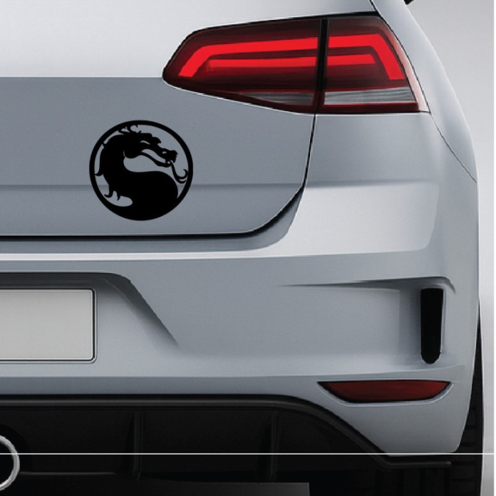 Mortal Kombat Dragon Logo Stickers – MK11 MK1 (2-Pack)