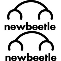 2x Newbeetle Logo Sticker Decal Decal Stickers - DecalsHouse
