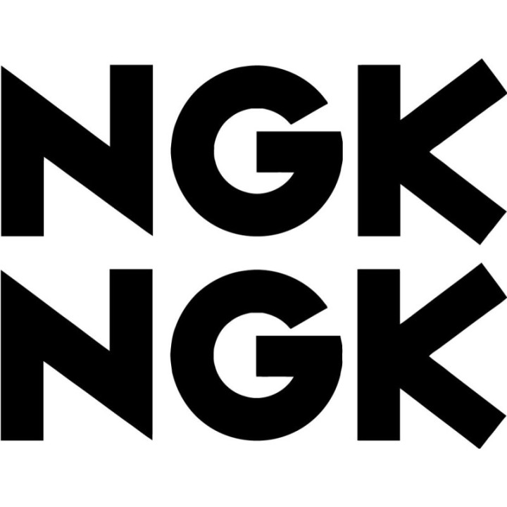 2x Ngk Sparkplugs Logo V1 Racing Sticker Decal Decal Stickers - DecalsHouse