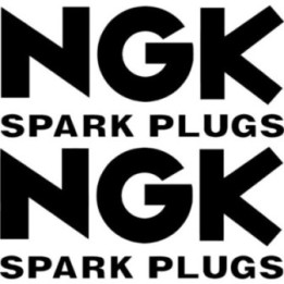 NGK Spark Plugs V2 Stickers – Motorsport Racing Performance Decals (2-Pack)
