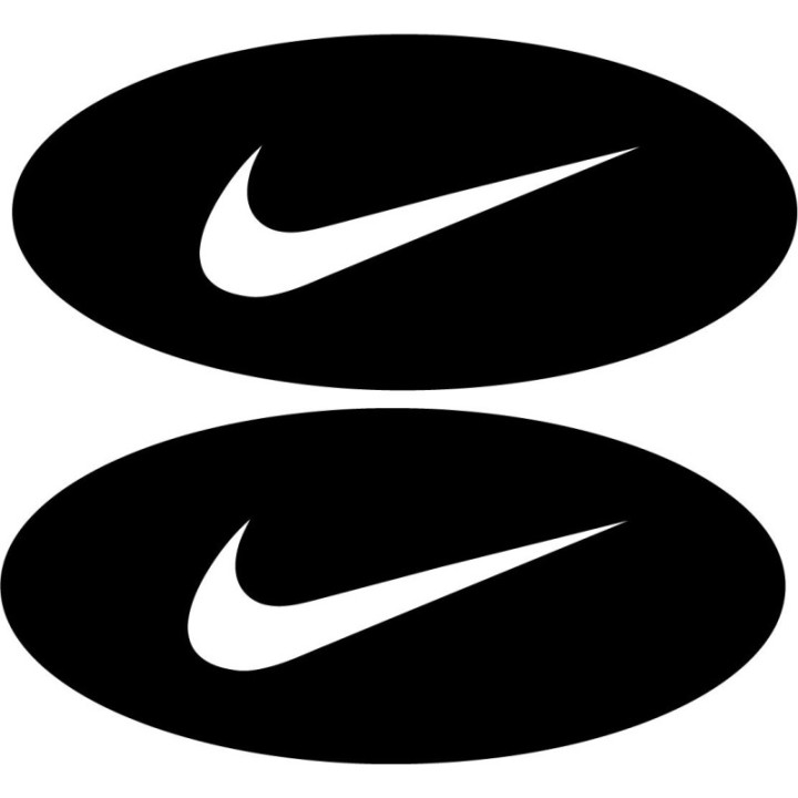 Nike Swoosh Oval Stickers – Sports Lifestyle Decals (2-Pack)