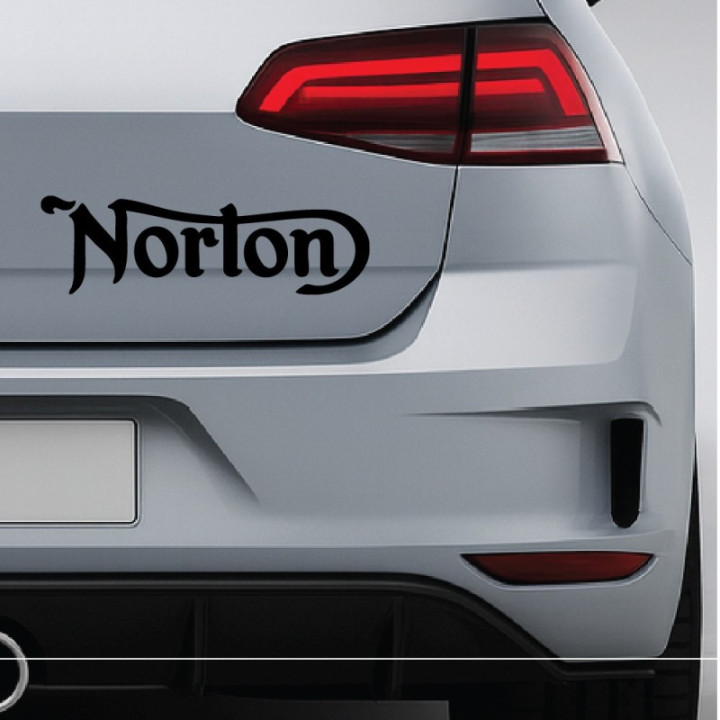 Norton Motorcycle Stickers – Commando Dominator Atlas Heritage Decals (2-Pack)