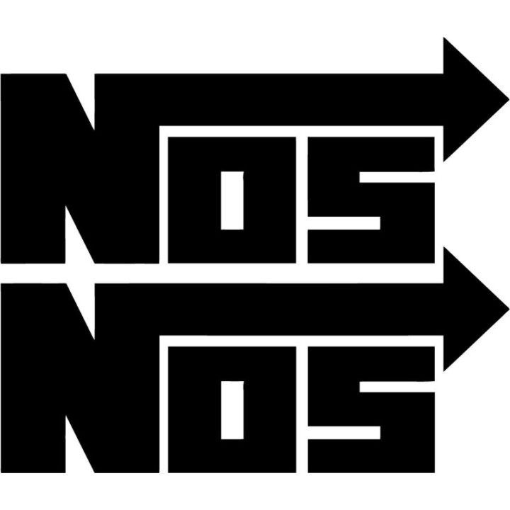 2x Nos Logo Sticker Decal Decal Stickers - DecalsHouse