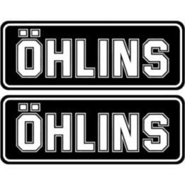 Öhlins Stickers – Fork Shock Suspension Racing Decals (2-Pack)