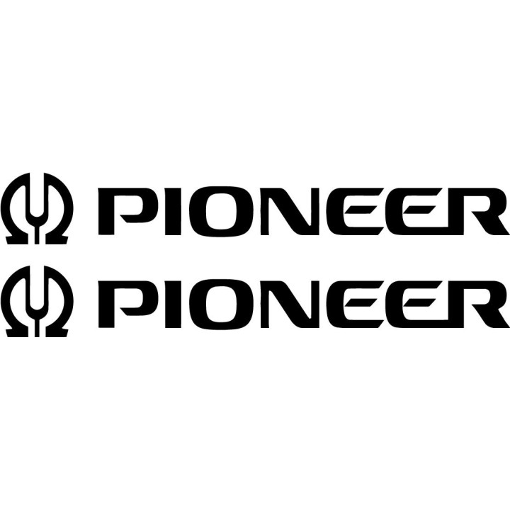 Pioneer V2 Stickers – Motorsport Audio Sponsor Decals (2-Pack)