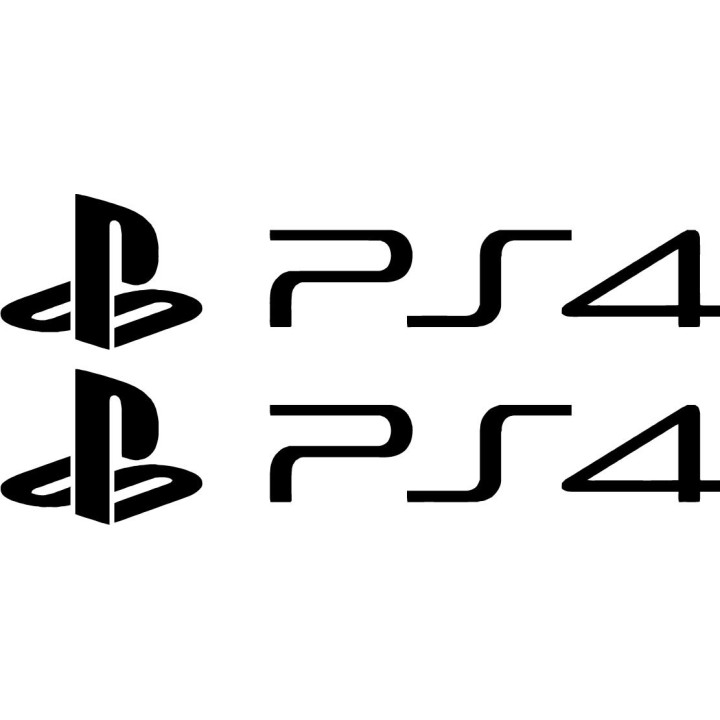 PlayStation PS4 Stickers – Gaming Logo Decals (2-Pack)