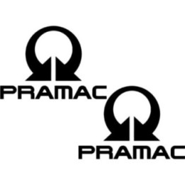 2x Pramac Logo V1 Racing Sticker Decal Decal Stickers - DecalsHouse