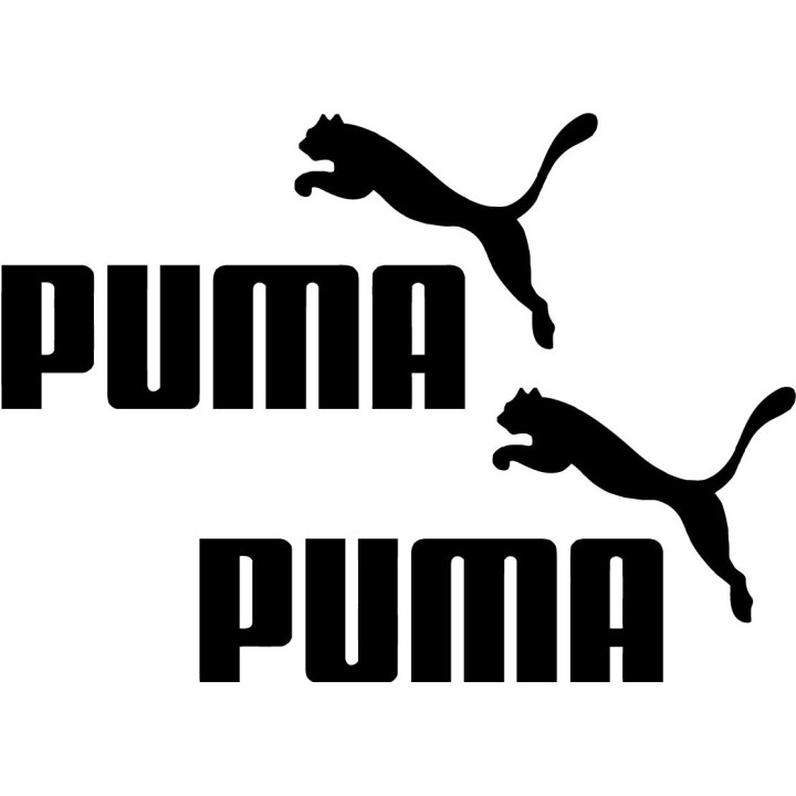 Puma Logo V2 Stickers – Racing Sponsor Sport Decals (2-Pack)