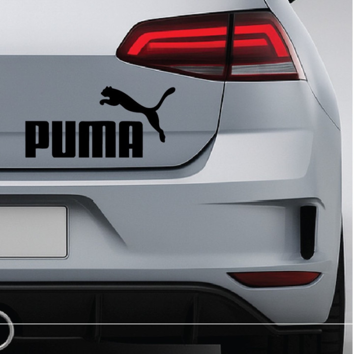 Puma Logo V2 Stickers – Racing Sponsor Sport Decals (2-Pack)
