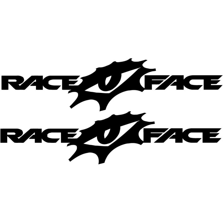 Race Face Stickers – MTB Downhill Enduro Cycling Decals (2-Pack)