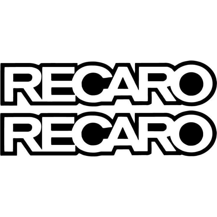 2x Recaro Sponsor Decal Sticker Decal Stickers - DecalsHouse
