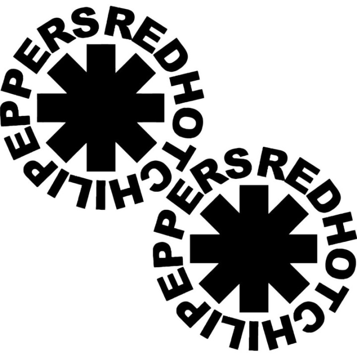 Red Hot Chili Peppers Stickers – RHCP Logo Decals (2-Pack)