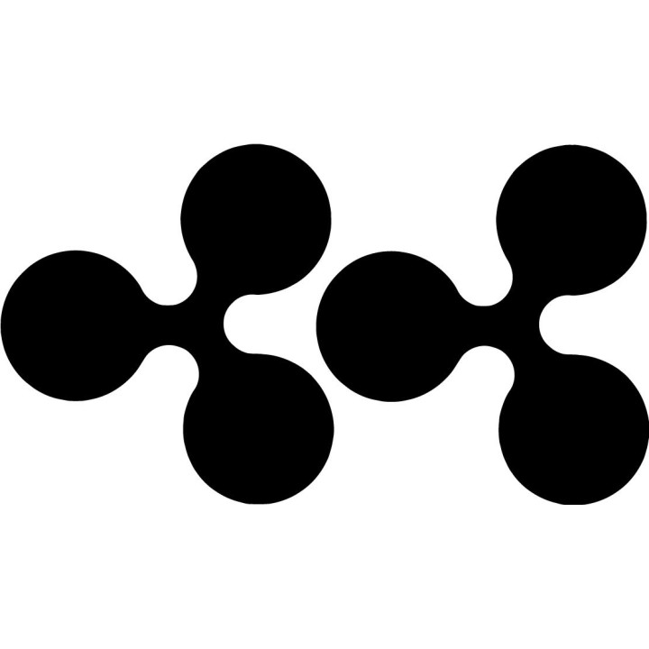 2x Ripple Logo Sticker Decal Decal Stickers - DecalsHouse