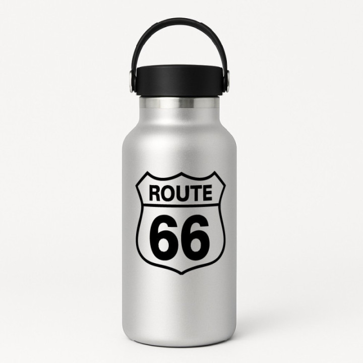 2x Route 66 Logo Sticker Decal Decal Stickers - DecalsHouse