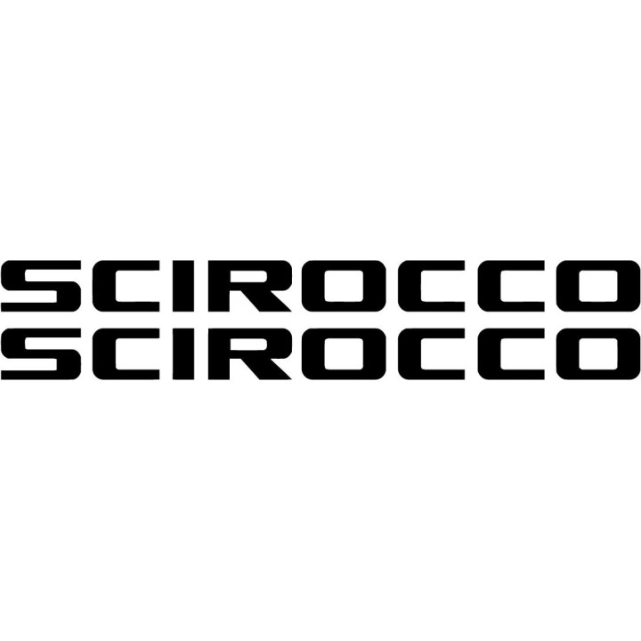 2x Scirocco Logo Sticker Decal Decal Stickers - DecalsHouse