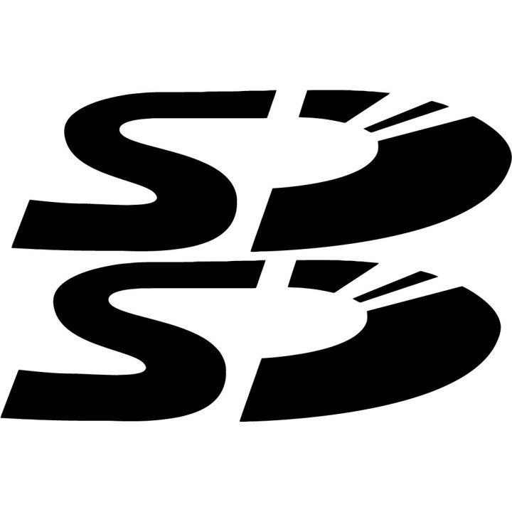 2x Sd Logo Sticker Decal Decal Stickers - DecalsHouse