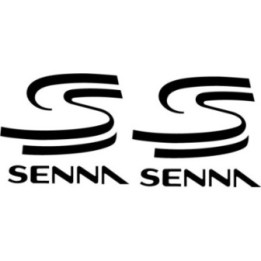 Senna Logo Stickers - F1 Tribute Motorsport Decals (2-Pack)