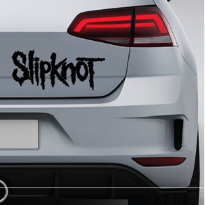 Slipknot Stickers – Heavy Metal Band Logo Decals (2-Pack)