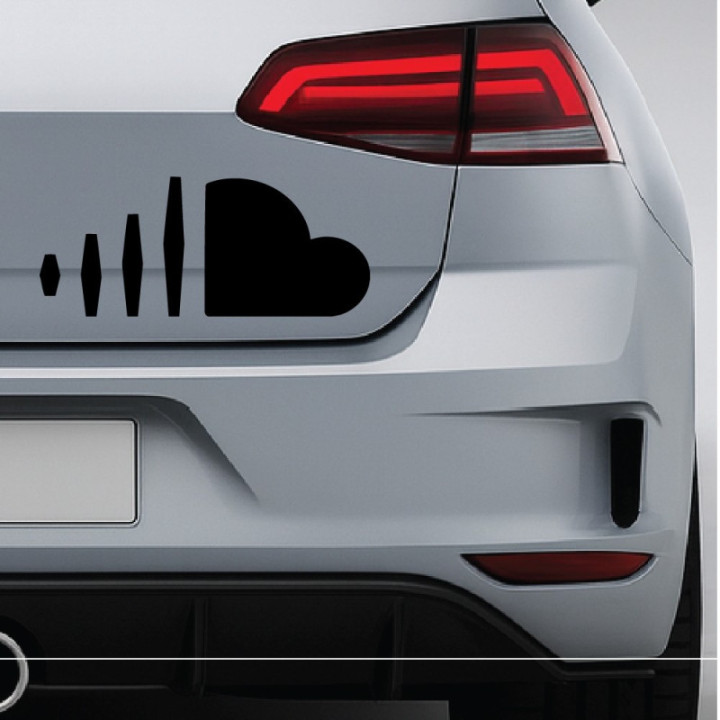 SoundCloud Stickers – Music Creator Decals (2-Pack)