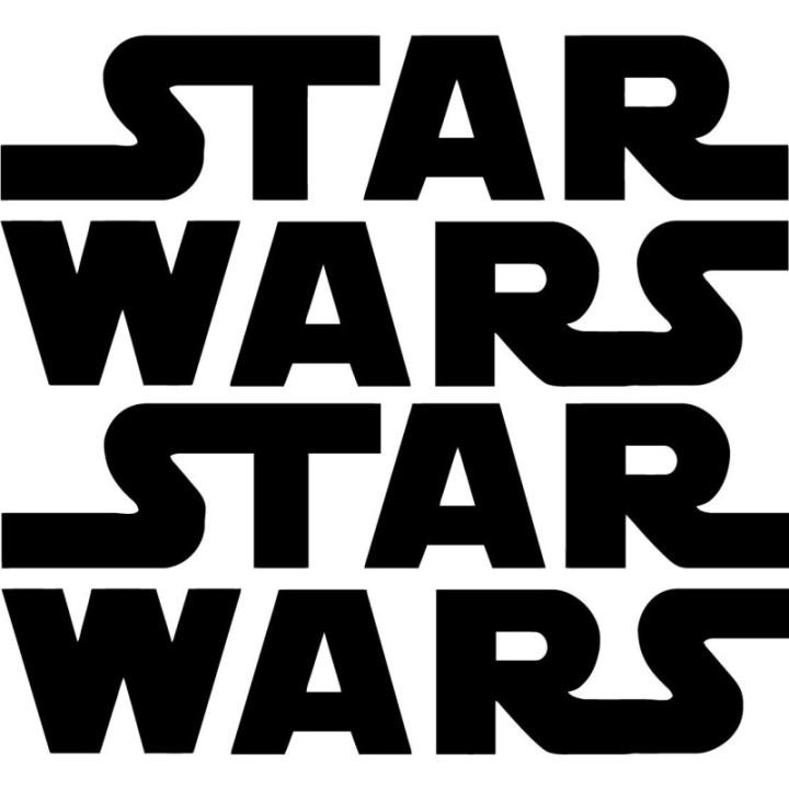 Star Wars Logo Stickers – Saga Film Decals (2-Pack)