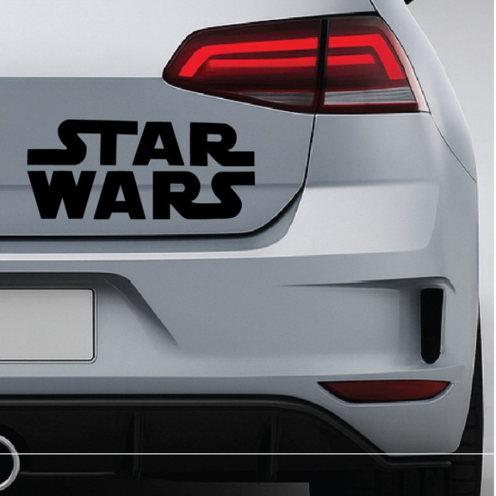 Star Wars Logo Stickers – Saga Film Decals (2-Pack)