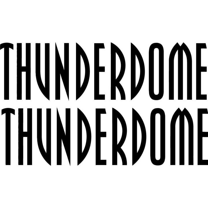 Thunderdome Stickers – Hardcore Gabber Decals (2-Pack)