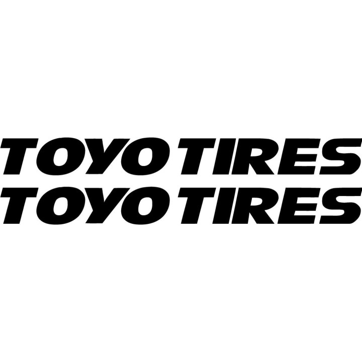 Toyo Tires Stickers – Track Day Race Car Performance Decals (2-Pack)