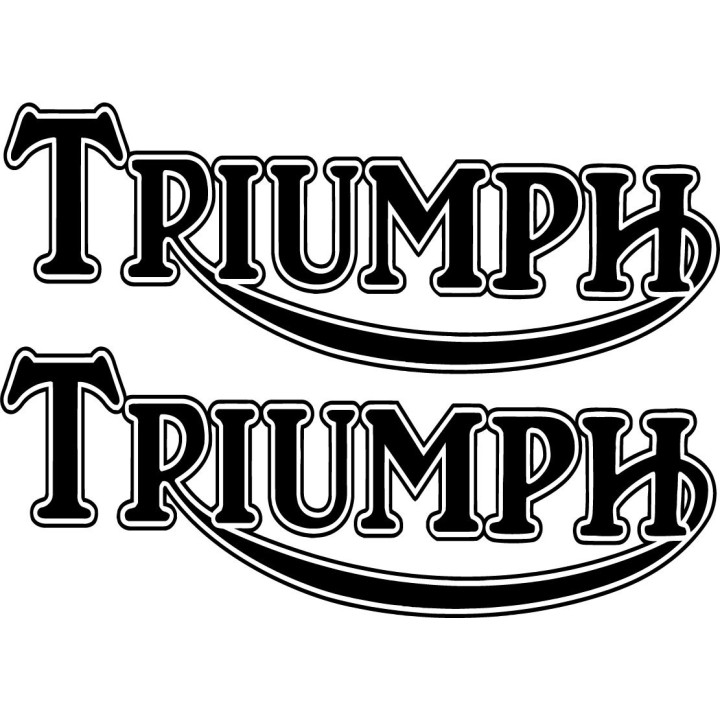 Triumph Logo Stickers – Bonneville Speed Triple Tiger Decals (2-Pack)
