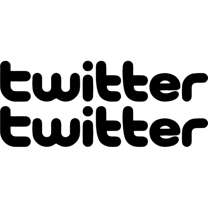 2x Twitter Logo Sticker Decal Decal Stickers - DecalsHouse