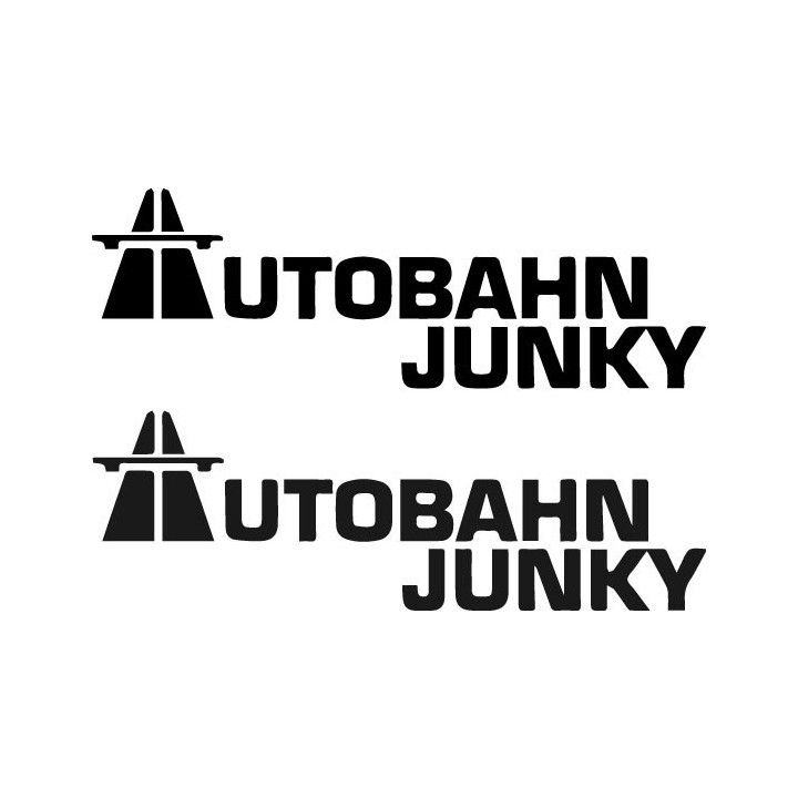 Autobahn Junky Stickers – Funny Car Decals (2-Pack)
