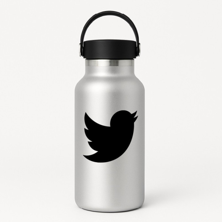 2x Twitter V2 Logo Sticker Decal Decal Stickers - DecalsHouse
