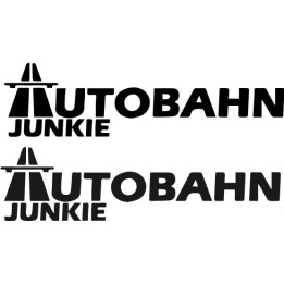 Autobahn Junkie Stickers – Funny Car Decals (2-Pack)