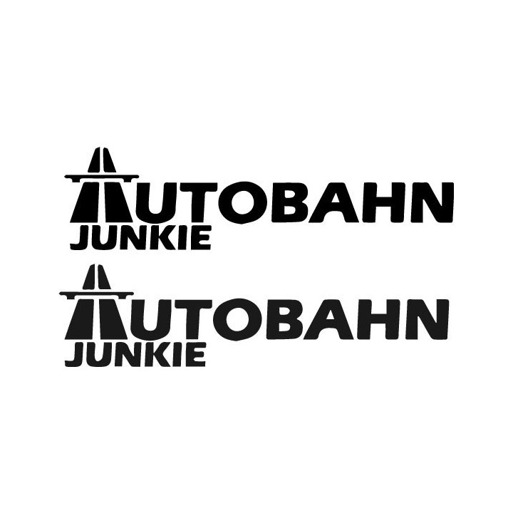 Autobahn Junkie Stickers – Funny Car Decals (2-Pack)