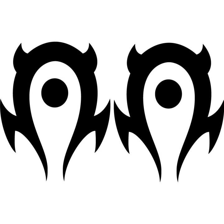 World of Warcraft Horde Symbol Stickers – WoW Decals (2-Pack)