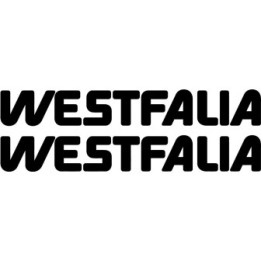 2x Westfalia Logo Sticker Decal Decal Stickers - DecalsHouse