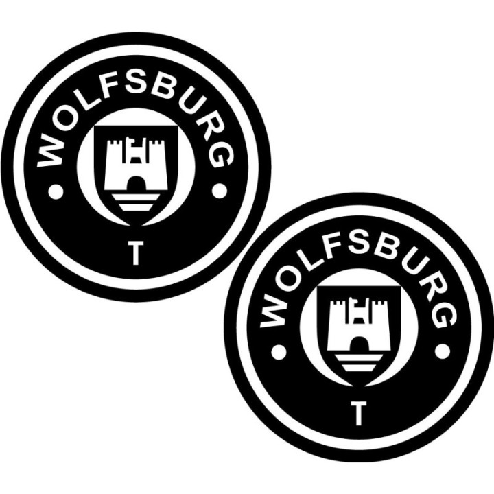 2x Wolfsburg Logo Sticker Decal Decal Stickers - DecalsHouse
