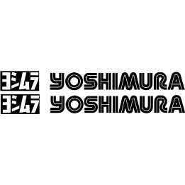 Yoshimura Stickers – R-77 RS-9 Alpha Exhaust Motorcycle Racing Decals (2-Pack)