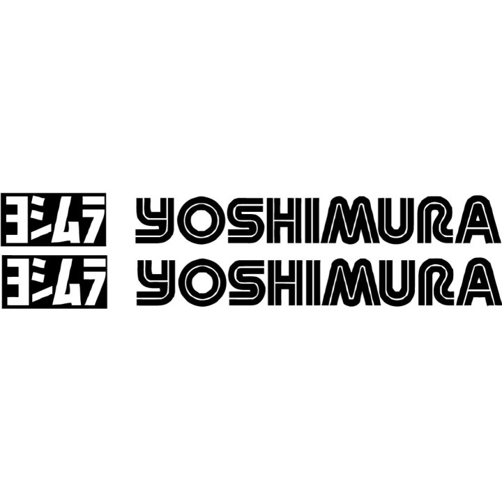 Yoshimura Stickers – R-77 RS-9 Alpha Exhaust Motorcycle Racing Decals (2-Pack)
