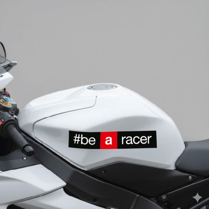 Aprilia Be A Racer Stickers – RSV4 Tuono Racing Decals (2-Pack)