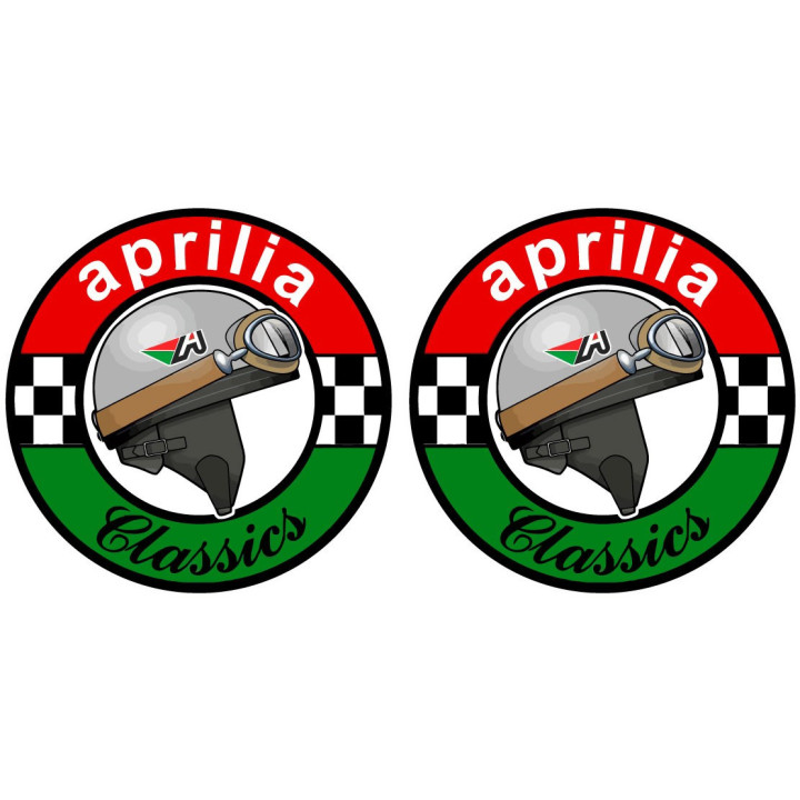 2x Aprilia Classics Stickers Decals - DecalsHouse