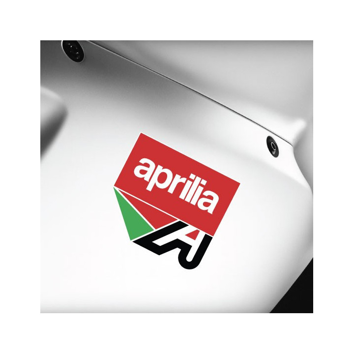 2x Aprilia Logo Badge Stickers Decals - DecalsHouse