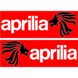 2x Aprilia Logo Style 4 Stickers Decals - DecalsHouse